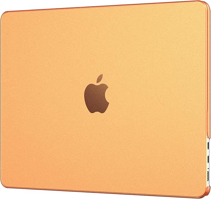 EooCoo Compatible with MacBook Air 15 inch Case M5 2026-2023 M4 M3 M2 A3448 A3241 A3114 A2941, 100% Match Official Color, Upgrade Matte, Anti-Scratch Protective Hard Shell for Mac Air 15.3, Orange