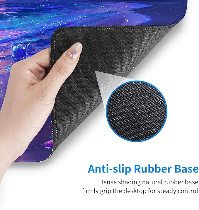 Beach Mouse Pad Extended Large Gaming Mouse Pad XL Stitched Edges for Gamer Home Office 31.5 X 11.8 Inch