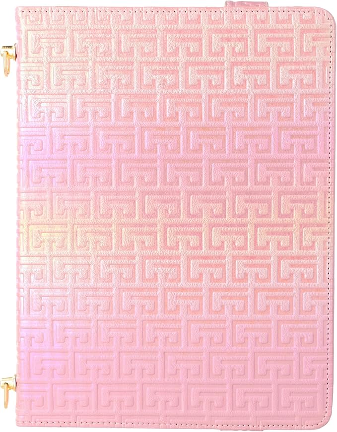 Shiny Case for iPad mini 5/4/3/2/1, Mini 7.9" Handbag Case, Techcircle Iridescent PU Leather Folio Envelope Pocket Stand Cover with Hand Strap+Shoulder Strap+Pencil Holder+Card Slots, Shiny Pink