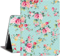 for iPad Air 2/1 Case, for iPad 5Th/6Th Generation Case, for iPad 9.7 Cover, Auto Wake/Sleep Multi-Angle Viewing Shockproof Protective, Pink Flower