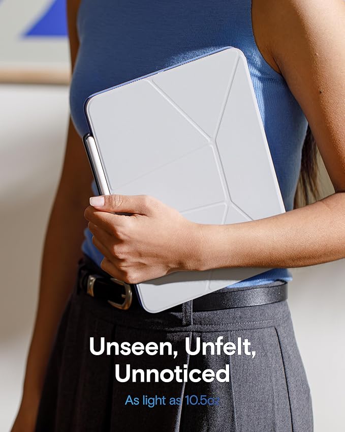MOFT Dynamic Folio Case for iPad A16 11th Generation 2025 & iPad 10th Generation A14 2022, Slim Magnetic Stand Case with 20+ Viewing Angles, Auto Wake/Sleep, Ultra Thin, Jet Black