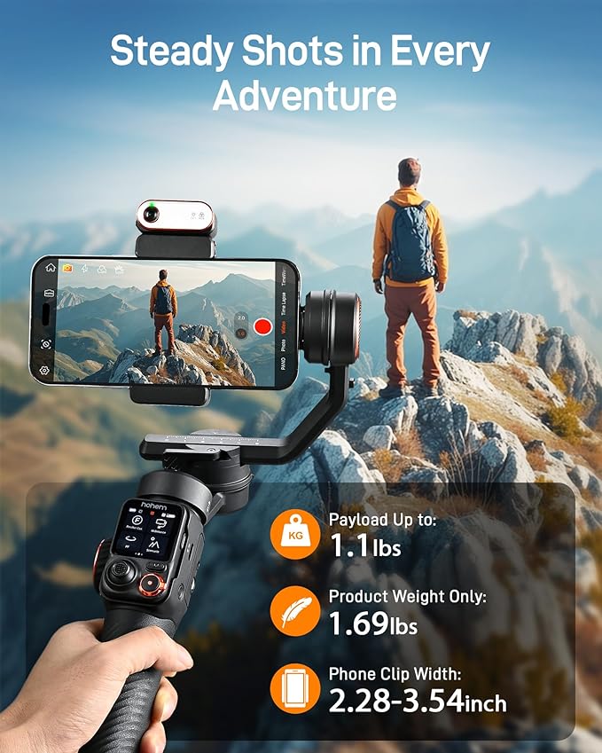 hohem iSteady X3 Gimbal Stabilizer for iPhone & hohem iSteady M7 Gimbal Stabilizer for Smartphone