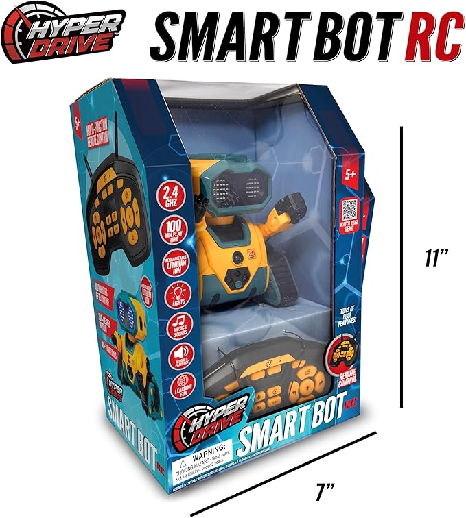 Hyper Drive Smart-Bot Coding Robot Kit for Kids – STEM Robotics Toy with Easy Programming for Beginners – Build, Code & Play Educational Robot