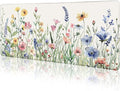 LIMKRIAN Flower Mouse Pad Large Desk Mat Pad, XL Computer Mousepad with Stitched Edges Non-Slip, Keyboard Mouse Pad for Desktop Laptop Work Home Cute Office Supplies Desk Accessories 31.5x11.8 in