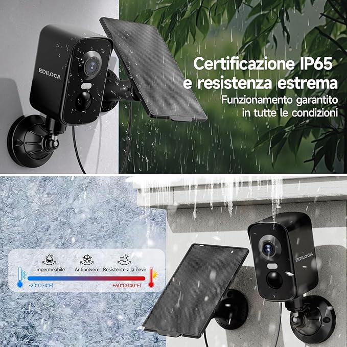 Magnetic Security Camera Wireless Outdoor, 2K Pan Rotating 300° Solar Panel Battery Powered WiFi Camera with PIR Human Detection, Color Night Vision, 2-Way Audio, Alarm, Cloud/64GB Memory Card Storage