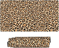 Cheetah Leopard Animal Print Large Extended Mouse Pads XL Mousepad with Stitched Edges Non-Slip Rubber Base Computer Keyboard Pad Desk Mat for Home Office Desk Decor, 29.5" X 15.8"
