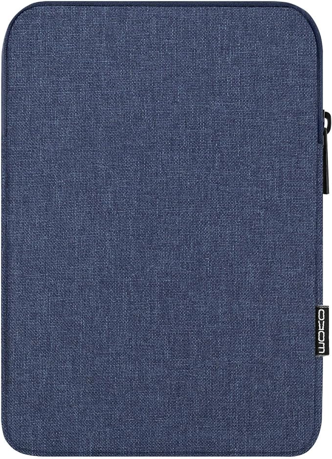 MoKo 12.9 Inch Laptop Sleeve Case Fits 13 Inch New iPad Pro M4 & Air M2 2024, iPad Pro 12.9 M2&M1, Galaxy Tab S8+/S9+ 12.4, Polyester Bag Fit with Apple Pencil or Smart Keyboard, Navy Blue