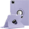 Fintie Rotating Case for iPad Pro 11-inch (4th / 3rd Generation) 2022/2021-360 Degree Swiveling Stand Cover w/Pencil Holder, Auto Sleep/Wake, Also Fit iPad Pro 11" 2nd/1st Gen, Lilac Purple