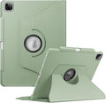Fintie Rotating Case for iPad Pro 12.9-inch 6th Generation 2022-360 Degree Swiveling Protective Cover with Pencil Holder, Auto Sleep/Wake, Also Fit iPad Pro 12.9" 5th/4th/3rd Gen, Sage Green