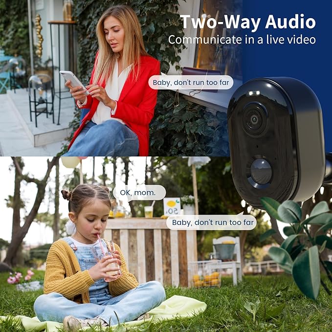 Armorcope Security Cameras Wireless Outdoor, Battery Powered 2k Color Night Vision, AI Motion Detection,IP66 Weatherproof, 2-Way Talk, SD/Cloud Storage,Cameras for Home Security-4 Pack