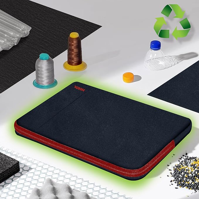 Hseok Laptop Case 13 Inch Sleeve Compatible with MacBook Neo 13, MacBook Air Pro 13 M5/M4/M3/M2/M1, iPad Pro Air 12.9" 13", XPS 13, Protective Computer Bag with Side Pocket & Dual Zippers,B02K02