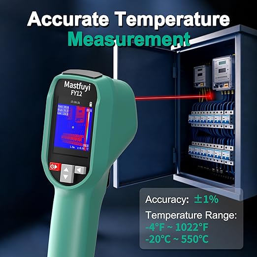 TR10 Thermal Imager,Super Resolution 240×240 Thermal Camera,25Hz Infrared Camera with Temperature Alarm,-4°F to 1022°F Handheld Infrared Imager,8-Hour Battery Life Infrared Camera,Green