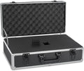 20 Inch Hard Carrying Case Ideal for Wireless Mic System Storage & Camera Gear Transportation, Aluminum Alloy Sturdy Build, Customizable Pre-Diced Foam, Black