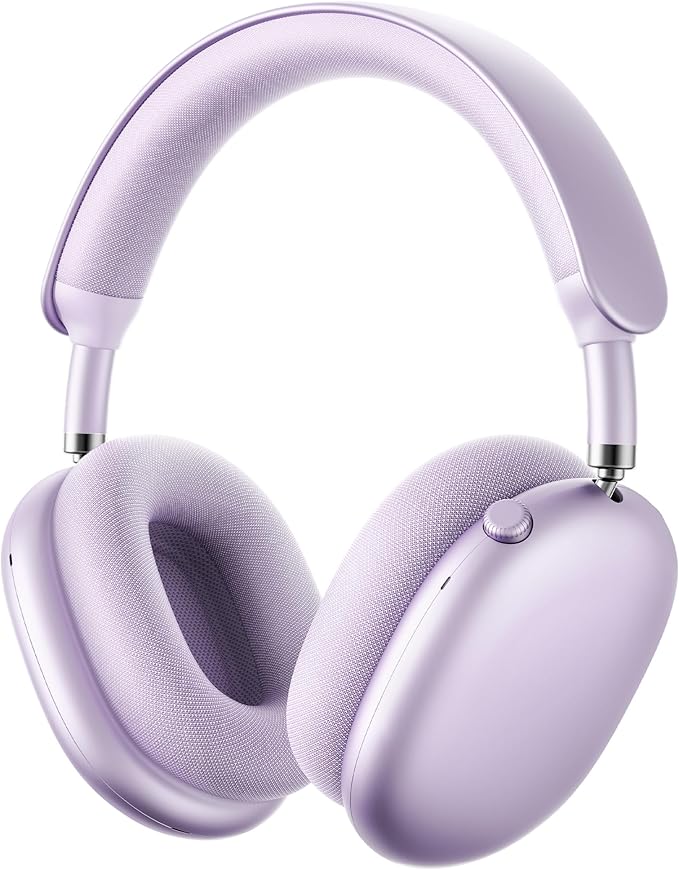 Picun F8 Pro Hybrid Active Noise Cancelling Headphones with Multiple Modes, Wireless Over-Ear Bluetooth Headphones, 140H Playtime, Customizable Sound, Head Tracking,Travel, Office (Purple)