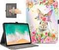 Lokigo for iPad Air 13 Inch Case M4/M3/M2 (2026/2025/2024), iPad Pro 12.9 Inch Case 6th/5th/4th/3rd Gen with Pencil Holder/Hand Strap/Pocket, Support Touch ID, Multi Angles View Stand, Rabbit Floral