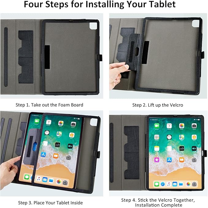 Lokigo Case for iPad Pro 13 Inch (M5/M4), for iPad Air 13 Inch (M4/M3/M2), for iPad Pro 12.9 Inch (6th/5th/4th/3rd) Gen, Typing Stand, Build with Pencil Holder/Card Pocket, Auto Wake/Sleep, Sunflower