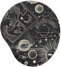 Ergonomic Mouse Pad with Wrist Support,Cute Mouse Pads with Wrist Rest,Comfortable Mouse Pad for Home Office Gaming Work Computers Laptop,Pain Relief with Non-Slip PU Base (Mysterious Galax)