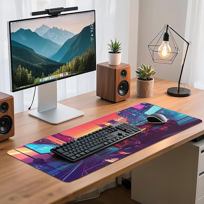 Gaming Mouse Pad - (31.5"×11.8") Sports Car Large Mouse Pads for Desk - Desk Mat for Keyboard and Mouse with Non-Slip Base, Desks Pad Matfor Game/Office & Home