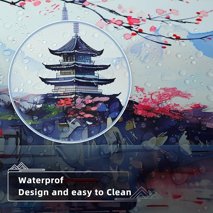 MEWOOCUE® Gaming Mouse Pad for Desk,Large Cherry Blossom Mousepad Laptop,Japanese Anime Mouse Mat,Long XXL Waterproof Keyboard Pads,Big Non-Slip Mousepads for Game Office Home（31.5 x 11.9 in）