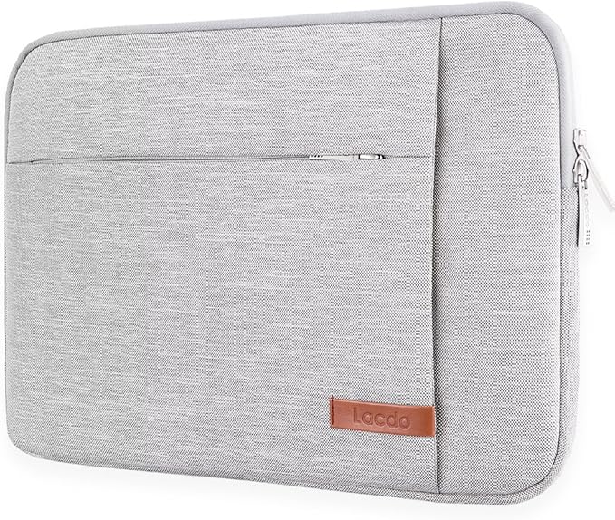 Lacdo 13 inch Laptop Sleeve Case for 13 inch MacBook Air M5 A3449 (2026), M4 A3240 2025, M3 A3113, M2 A2681, M1 A2337 | 13" MacBook Neo A18 Pro A3404 (2026) | iPad Air/Pro 13 M5 Computer Bag, Gray | M3 A3113, M2 A2681, M1 A2337, Gray
