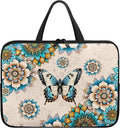 Bohemia Butterfly 10 Inch Laptop Sleeve, Laptop Cover Computer Bag Tablet Carrying Case with Handle Tote Bags Notebook Handbag Messenger Briefcase for Travel/Business/School/Work