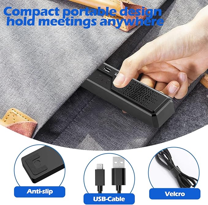 3 in 1 USB Computer Speaker with Microphone, PC Laptop Desktop Conference Speaker with Mic for Smart Home Office and Online Study，360 Degree Enhanced