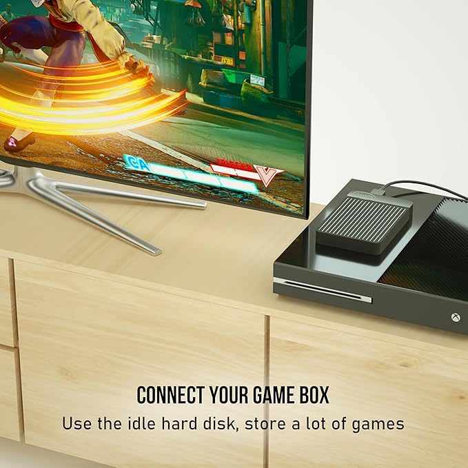 Portable External Hard Drive Ultra Slim 2.5'' USB 3.0 HDD Storage for Mac, PC, Laptop, PS4, Xbox one (750GB)