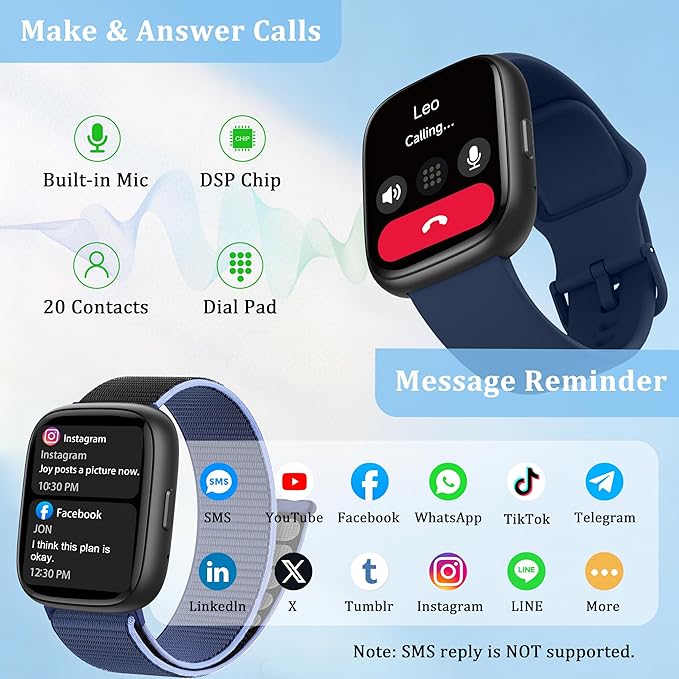 Smart Watch for Women Men, 2026 Upgrade Smartwatch [2 Bands, 44mm case], 1.83" Fitness Tracker Watch Alexa Built-in, Make/Answer Call, HR Sleep Stress Monitor, IP68 Waterproof Step Counter Watch
