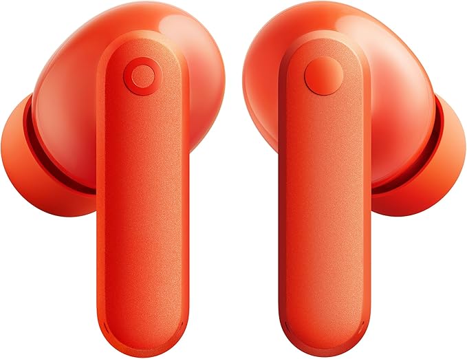 CMF Buds 2a Wireless Earbuds Active Noise Cancelling 42dB Hybrid ANC Bluetooth Headphones, 12.4mm Dynamic Driver for Big Bass, 4 Mics Clear Calls, Sport Ear Buds for iPhone, Android, Orange