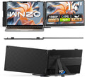 Laptop Screen Extender 1.8lbs 14.1" - Ultra-Light & Ultra-Slim 1080P FHD IPS Dual Portable Monitor for 13"-17.3" Laptops Plug & Play Travel Extra Screen Compatible with Wins/Mac/Android/Chrome