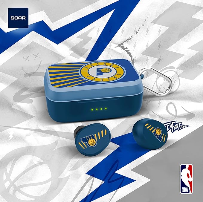 SOAR NBA Wireless Sport Earbuds: Comfortable Fit & Convenient Charging