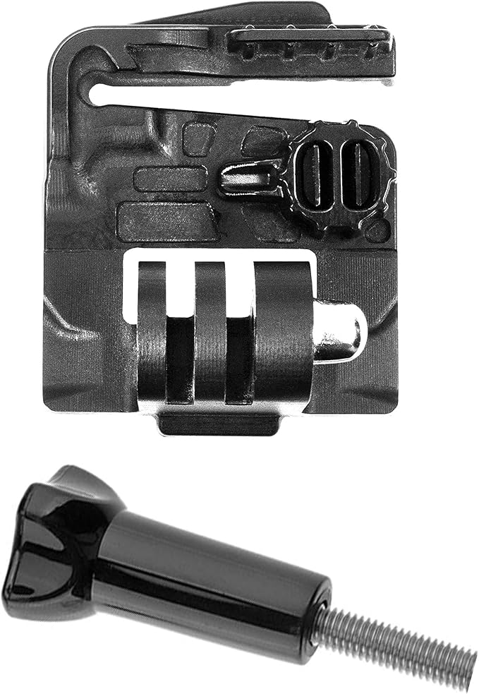 Team Wendy Helmet Shroud Camera Adapter – Mounts GoPro & Garmin Action Cameras | Tool‑Free Install, Built‑in Swivel Lock, Universal Tactical Helmet Accessory