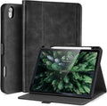 Handmade Case for iPad Air 13 Inch M4/M3/M2 (2026/2025/2024) with Pencil Holder Pocket,Magnetic Closure,Multi Angles Stand,Typing Angle,Folio Protective Cover,Auto Sleep/Wake,Black