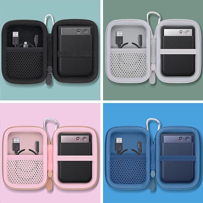 Hard Carrying Travel Case for PLAUD Note/Note Pro AI Voice Recorder,Compatible with Digital Recorder and Magnetic Protective Case(Dark Blue)