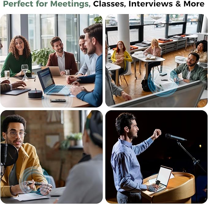 64GB AI Digital Voice Recorder with Playback: AI Transcribe & Summarize Note Taker, Voice Activated Recorder for Meetings & Lectures, 113 Languages Portable Recording Device, OTG Connection