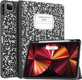 Soke for iPad Pro 11 Case (M2) 2022/2021/2020 with Pencil Holder - [Full Body Protection + Apple Pencil Charging + Auto Wake/Sleep], Soft TPU Back Cover for 2022 iPad Pro 11 inch(Book Black)