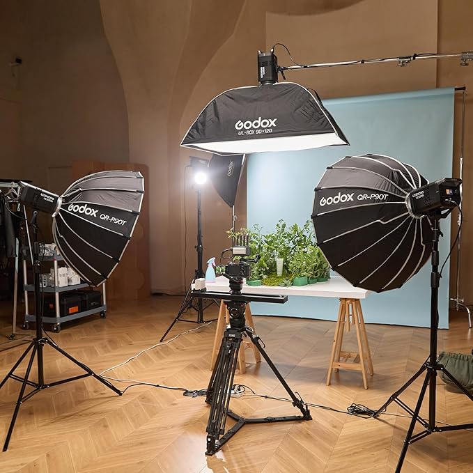 Godox Litemons LE200Bi 220W Bi Color COB LED Video Light, Professional Bowens Mount Continuous Photography Studio Lighting CRI/TLCI 98+ 57700 Lux@1m APP DMX Control Ultra Quiet for Video Recording
