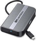Cable Matters 40Gbps Portable USB4 / Thunderbolt 4 SSD Enclosure for M.2 NVMe SSD - Up to Read:3800MB/s, Write:3600MB/s, NVMe Enclosure, Tool-Free, Intelligent Cooling, Thunderbolt 4/5 Compatible