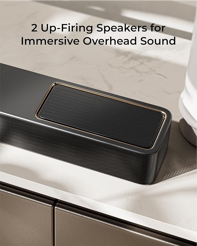 ULTIMEA Skywave X40 5.1.2ch Sound Bar for Smart TV w/Dolby Atmos, Wireless Surround Sound System for TV, 530W Soundbar with Wireless Subwoofer, GaN Amplifier, 4K HDR Pass-Through, HDMI eARC