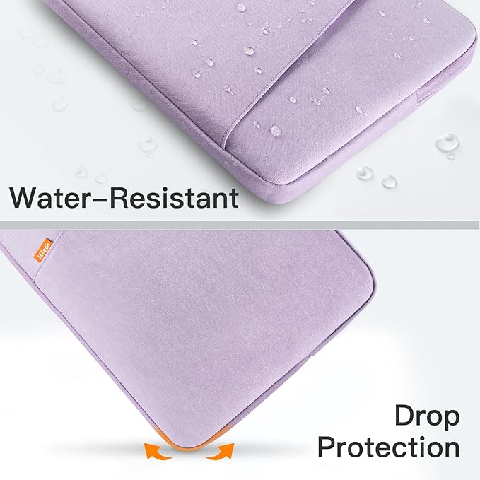 JETech Laptop Sleeve for MacBook Neo (A18 Pro), 14-InchMacBook Air/Pro, MacBook Pro M1-M5 2021-2026, Waterproof Bag Case with Pocket, Compatible with 14 Inch Notebook (Light Purple)