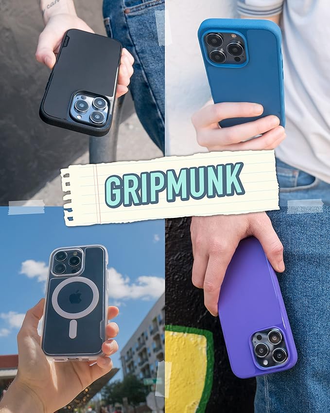 Smartish® iPhone 14 Pro Slim Case - Gripmunk Compatible with MagSafe [Lightweight + Protective] Thin Grip Cover with Microfiber Lining - Secret Menu