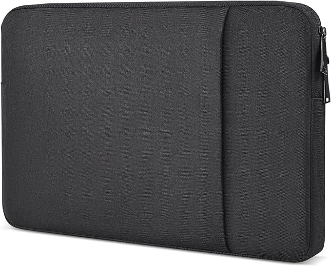 Portable Monitor Case 15.6 16.1 inch, Padded Shockproof Carry Sleeve Bag for 15.6" 16.1" Portable Display Monitors, Water-Resistant Laptop Bag Cover with Accessory Pocket -Black