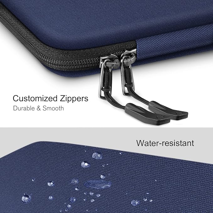 FINPAC Hard Laptop Sleeve Case for MacBook Neo A18 Pro, 13 inch MacBook Air 2026 M5/M4/M3/M2/M1, 14 inch MacBook Pro 2026 M5/M4/M3/M2 Pro/Max, Waterproof Case for Dell, Surface Laptop, HP, Acer, Navy