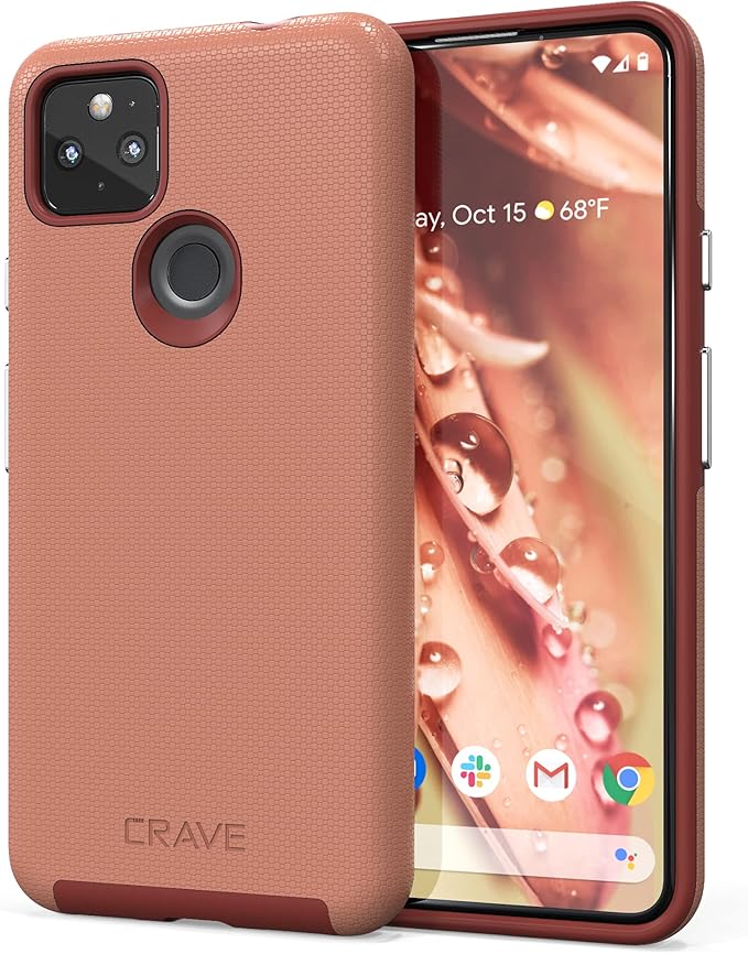 Crave Dual Guard for Pixel 5a Case, Shockproof Protection Dual Layer Case for Google Pixel 5a 5G - Blush