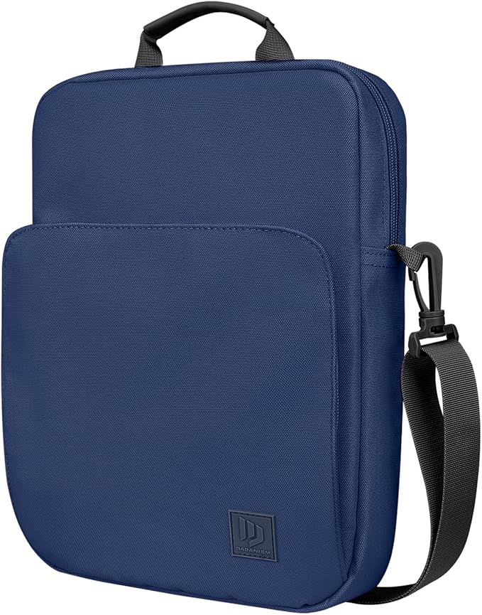 Dadanism 9-11 Inch Tablet Sleeve Bag Carrying Case with Shoulder Strap for iPad (A16) 11", iPad 10th Gen 10.9", iPad Air M4/Pro M5 11", iPad 9/8/7th 10.2", Galaxy Tab A11+ Plus 11", Denim