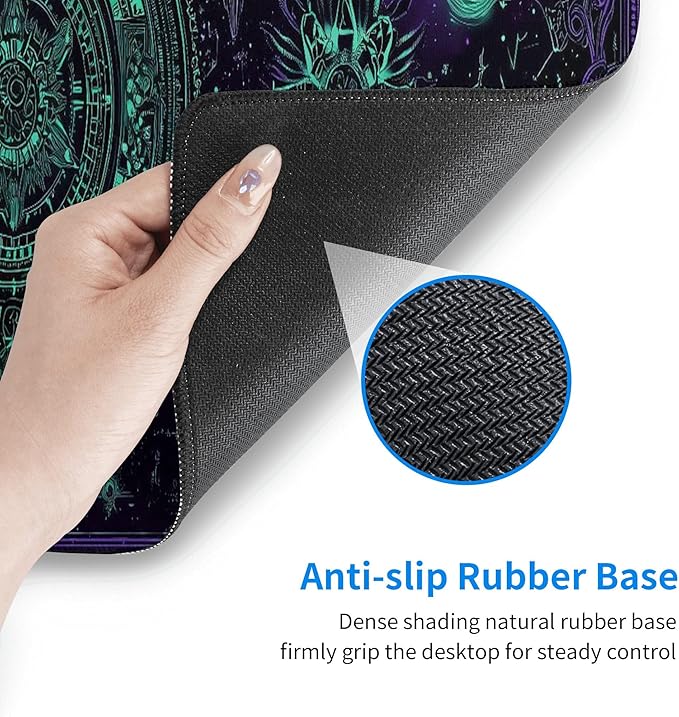 Goth Mouse Pad Extended Large Gaming Mouse Pad XL Stitched Edges for Gamer Home Office 31.5 X 11.8 Inch