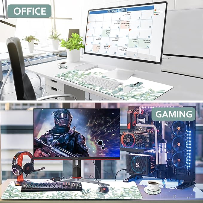DINKY Extended Gaming Mouse Pad, Stable Non-Slip Rubber Base Mousepads, Large Mouse Mat with Stitched Edge, Keyboard Mouse Mat Desk Pad for Office, Game (Inspiration Quote)