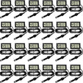 Weewooday Mini Digital Temperature Humidity Meters Gauge with Probe Gauge LCD Fahrenheit Display Thermometer Hygrometer for Incubator Reptile Plant Greenhouse Chicken Coop Garden(Black, 24 Pieces)