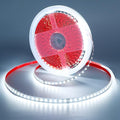 DC 24V 32.8ft(10M) LED Strip Light Cool White 6000K 1200LEDs 2835 SMD 90W High Brightness 7200LM No-Waterproof Flexible Ribbon for Backyard Hallways Stairs Decoration Lighting(No Power Supply)