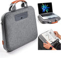 Hard Laptop Case 13 Inch for HP Dell Lenovo ASUS Acer - 2 in 1 Laptop Sleeve & Lap Desk with Stopper and Book Clip, Shockproof Waterproof 14.2 MackBook Pro Case - Gray